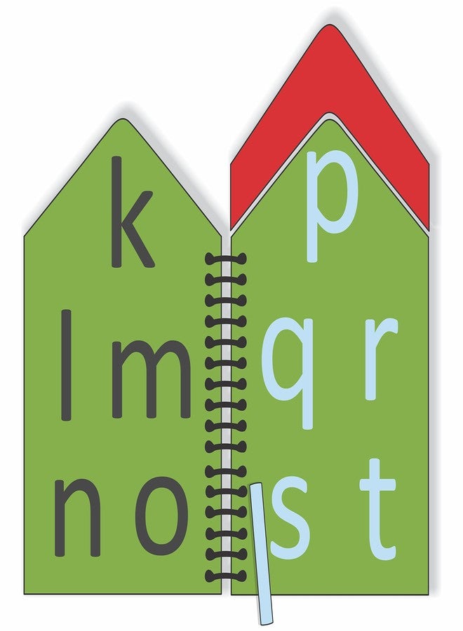 THE FUNNY MIND Hut Shape Wooden A to Z English Small Alphabets Reusable Chalk Book for Preschool, Early Learners, and Montessori Kids, Tracing Slate, Writing Practice Book for Beginners - Image 2
